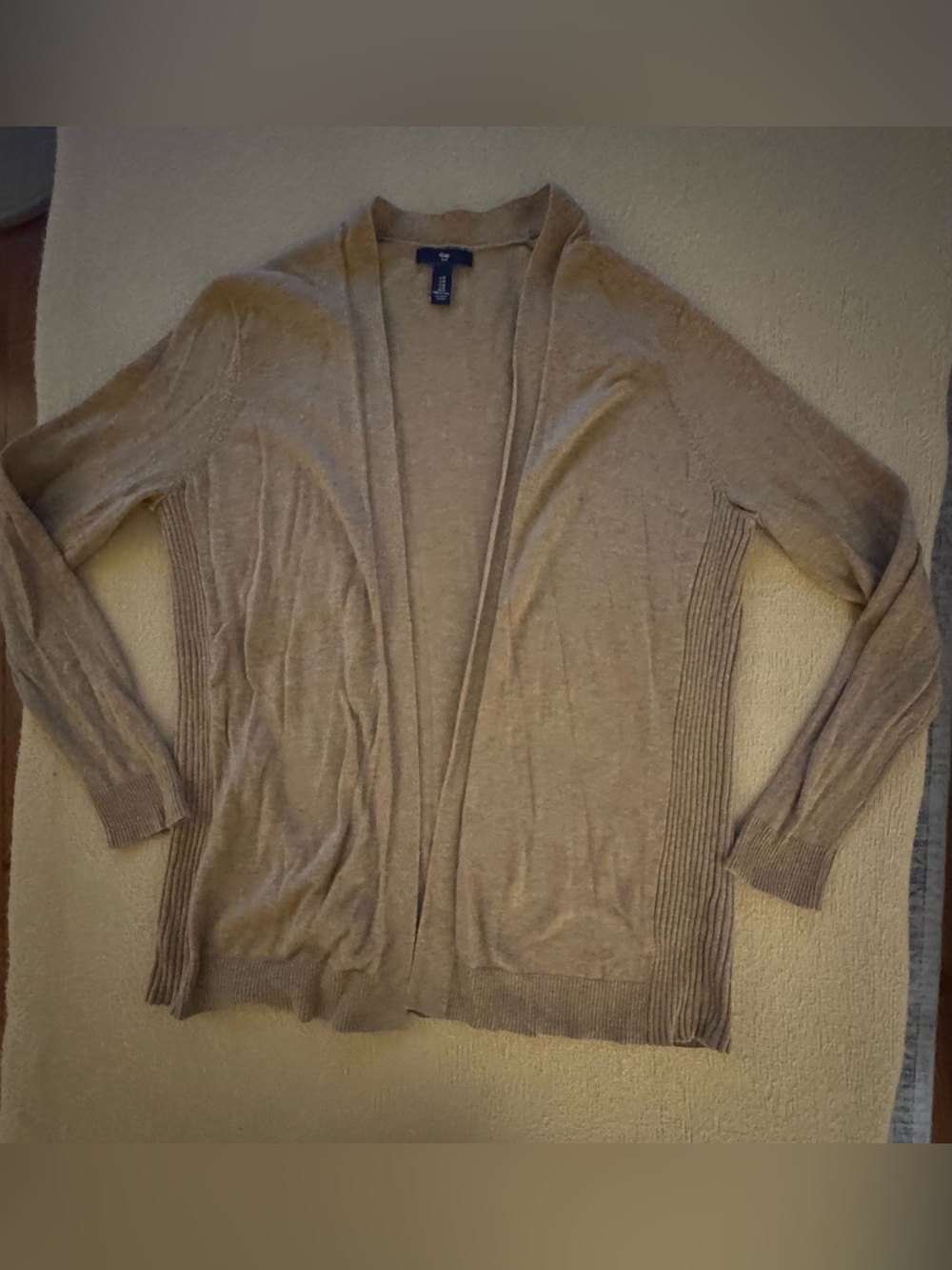 GAP Open-Front Cardigan - Taupe